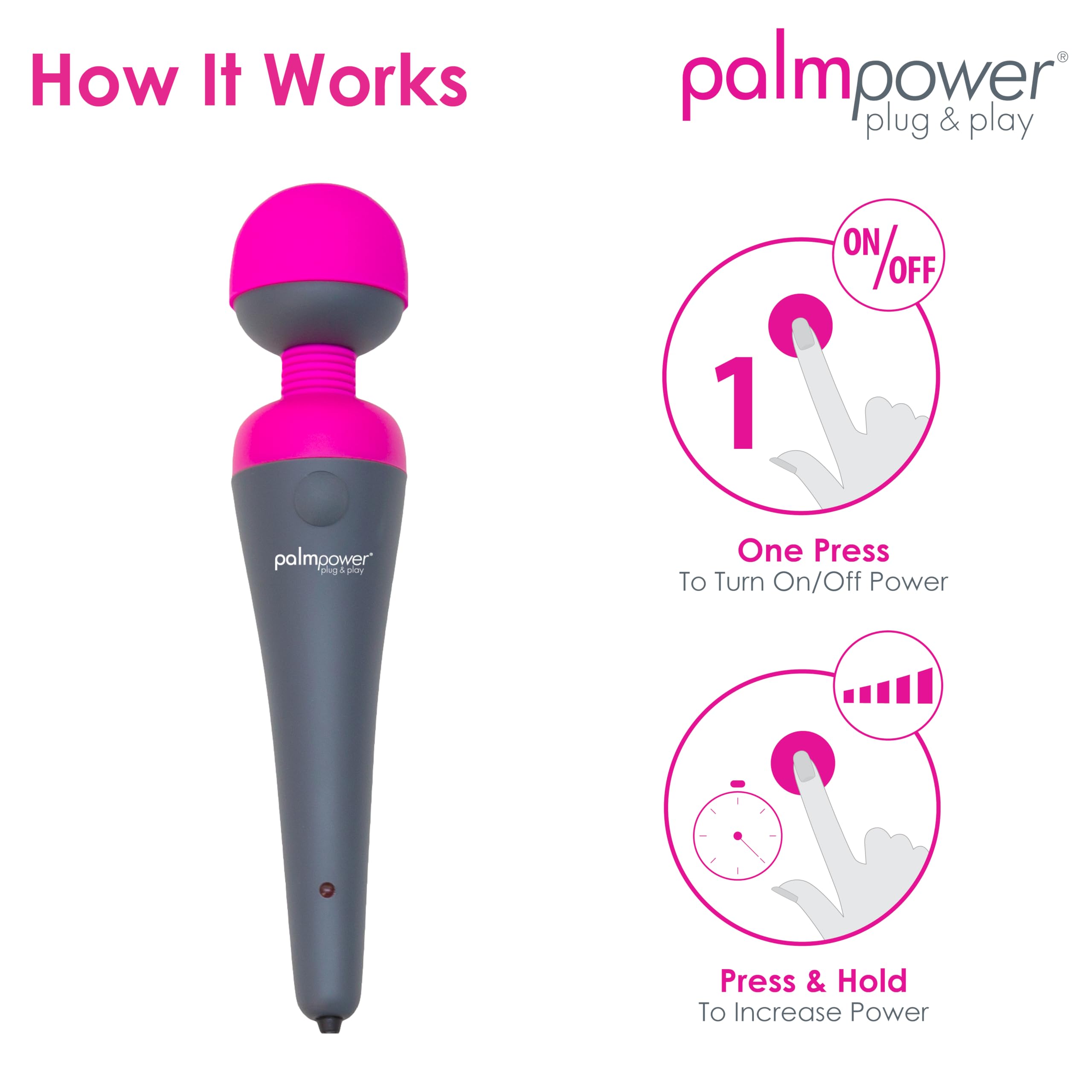 pslm poert plug im vibrator PalmPower Extreme Wand Vibrator