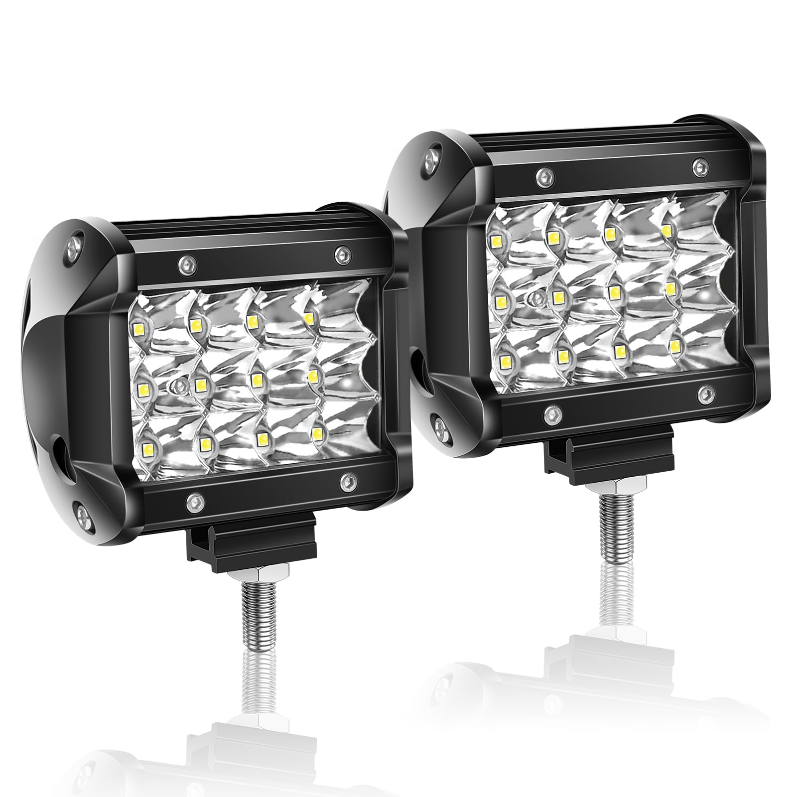 Amazon.co.jp: Willpower 4インチ 36W LED作業灯 12V 24V LEDワーク