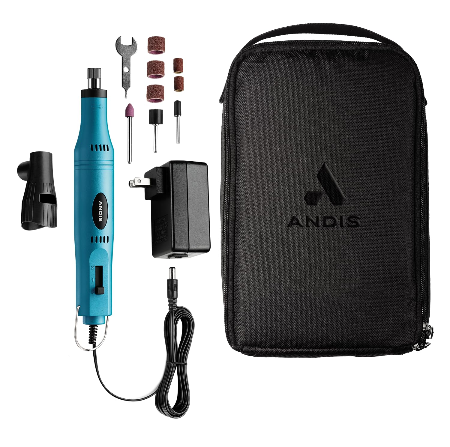 Andis 66820 EasyClip - Molinillo de uñas para mascotas de 2 velocidades, color azul