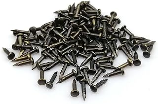 Small Nails, BLUELEC 200PCS Wooden Nail for Household Decoration, String Art & DIY Crafts (1×8mm/0.04×0.3in, Bronze)