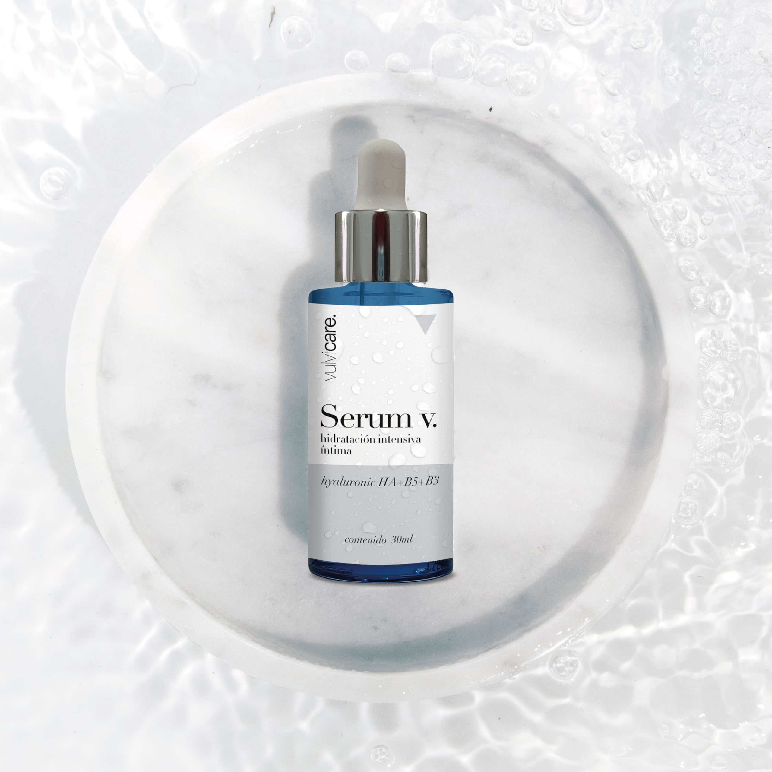 Vulvicare Serum Íntimo Mujer Regenerador Concentrado- 99% Ingredientes Naturales- Doble Ácido Hialurónico- Alivia Sequedad y Picor- pH 4.5-5.5 Vitaminas B5 y B3-30ml
