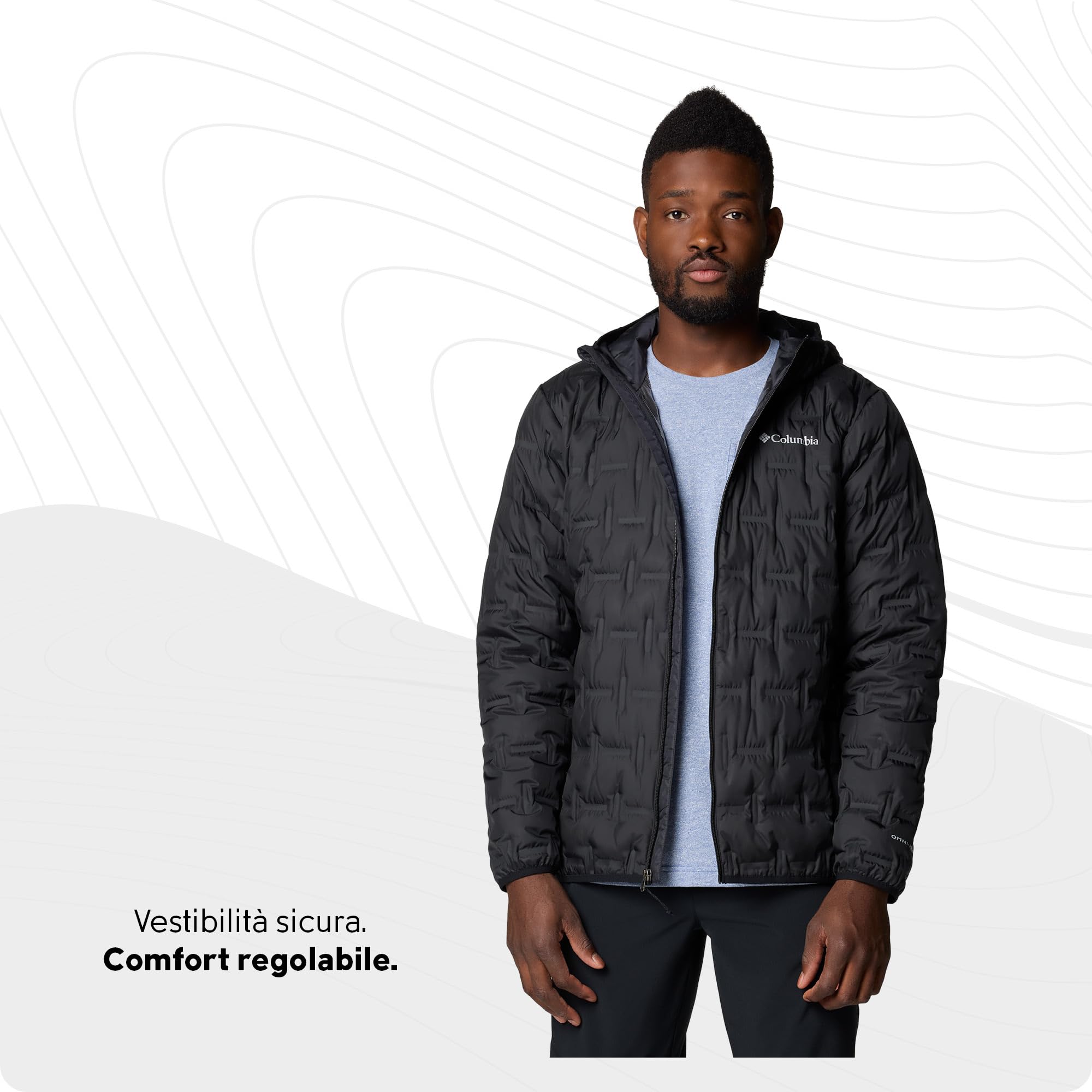 Columbia Delta Ridge Ii Down Hooded Jacket Piumino Delta Ridge II con cappuccio Uomo (Pacco da 1)