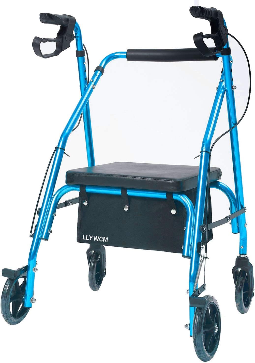 LLYWCM Extra Large Walker Underseat Bag - Under Seat Rollator Bag Tote for Wheel Rollator or Rolling Walker - Rollator Walker Accessories & Wheelchair Medical Storage : Health & Household