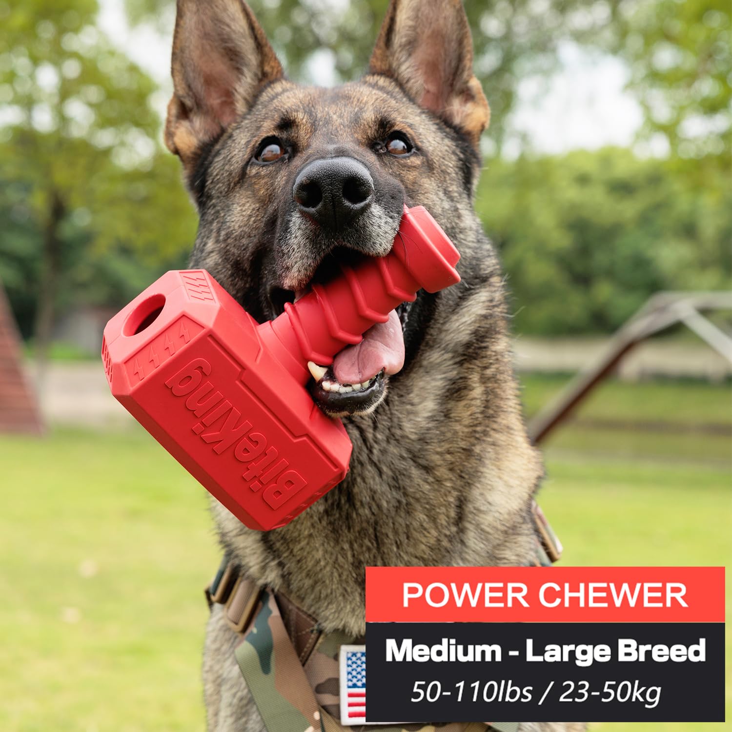 Juguetes para perros para masticadores agresivos, juguete indestructible de goma natural para perros grandes, juguete masticable duradero para perros súper masticadores