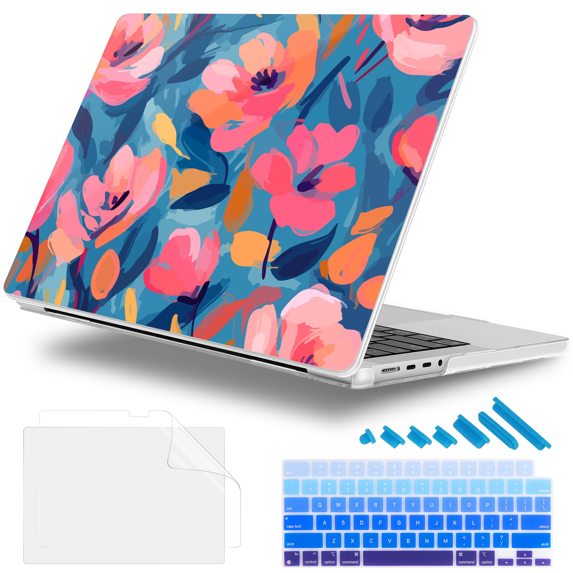 Lepeoac Case for MacBook Pro 14 Inch (2025-2021 Release), Models M5 A3434 A3112 M4 A3112 A3401 A3185 M3 A2918 A2992 M2 A2779 M1 A2442, Plastic Hard