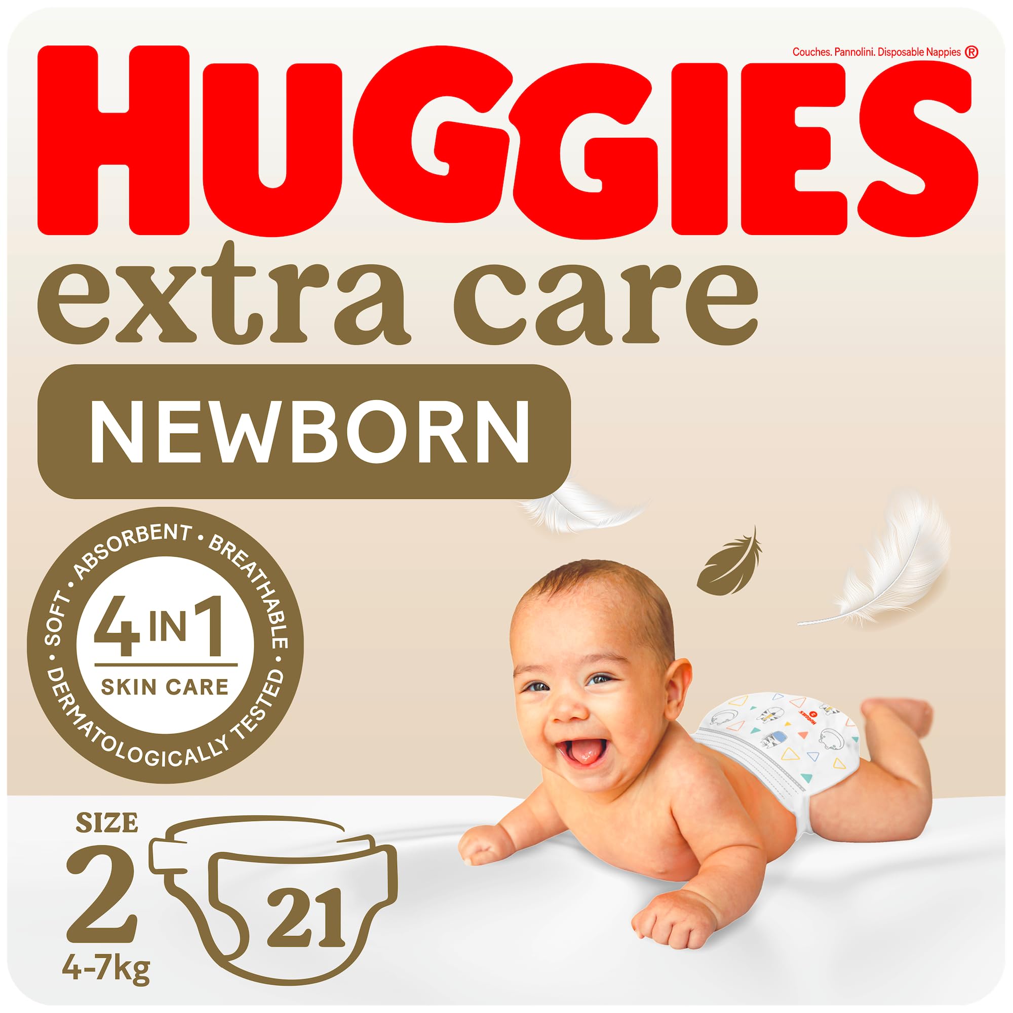 Huggies New Born Size 2 Carry 4-7kg 21pcs