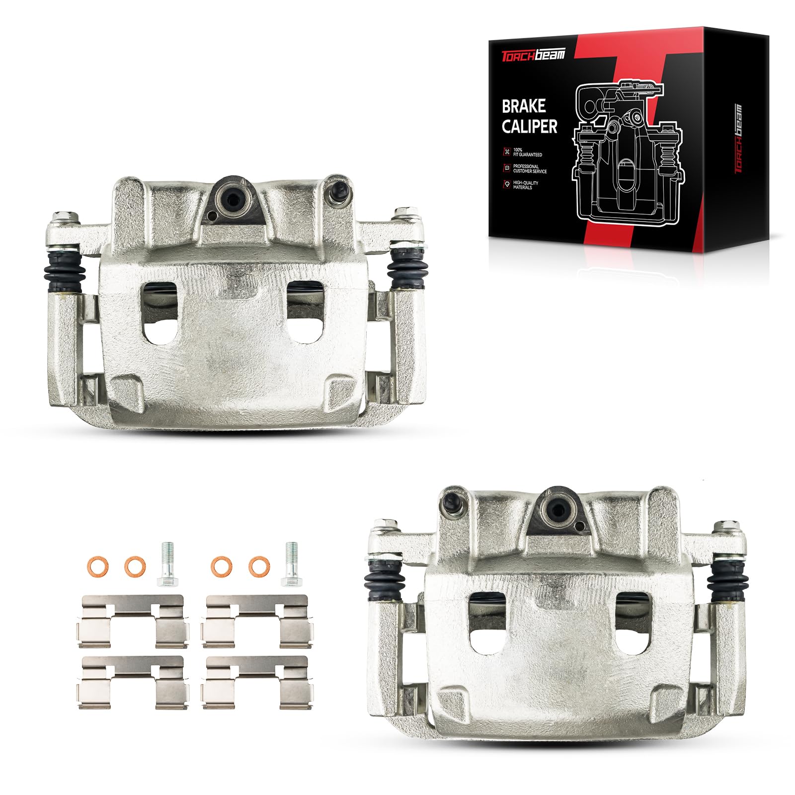 Torchbeam Front Brake Calipers Set for Nissan 2004-2007 TITAN, Nissan 2004 Pathfinder Armada, Nissan 2005 Armada, Front Left and Front Right Calipers Replace # 19B2982+19B2983