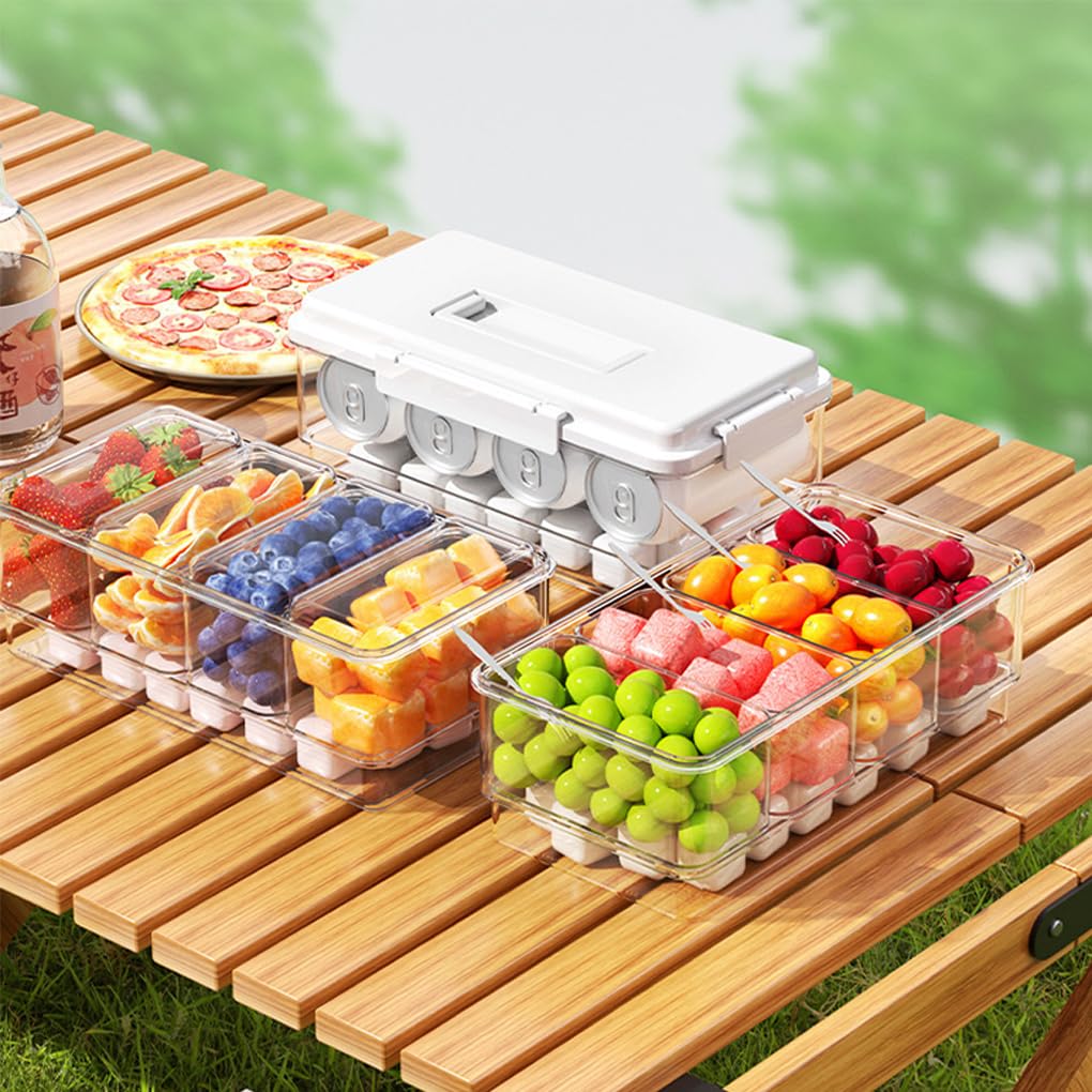 Contenitore per alimenti freschi con scomparti Dì addio,rosa | Contenitore per alimenti freschi in ABS per frutta fresco