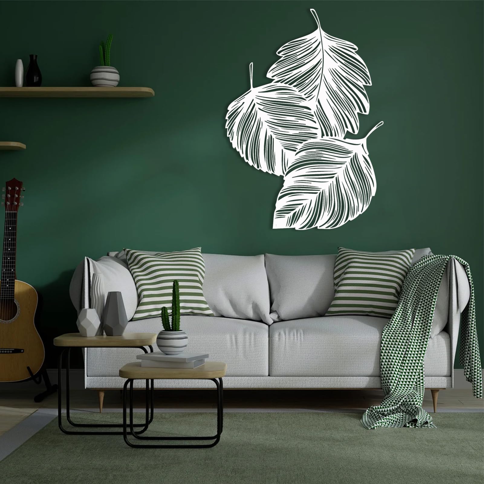 Tableau Abstrait Vintage en Fer Massif - Décoration Murale