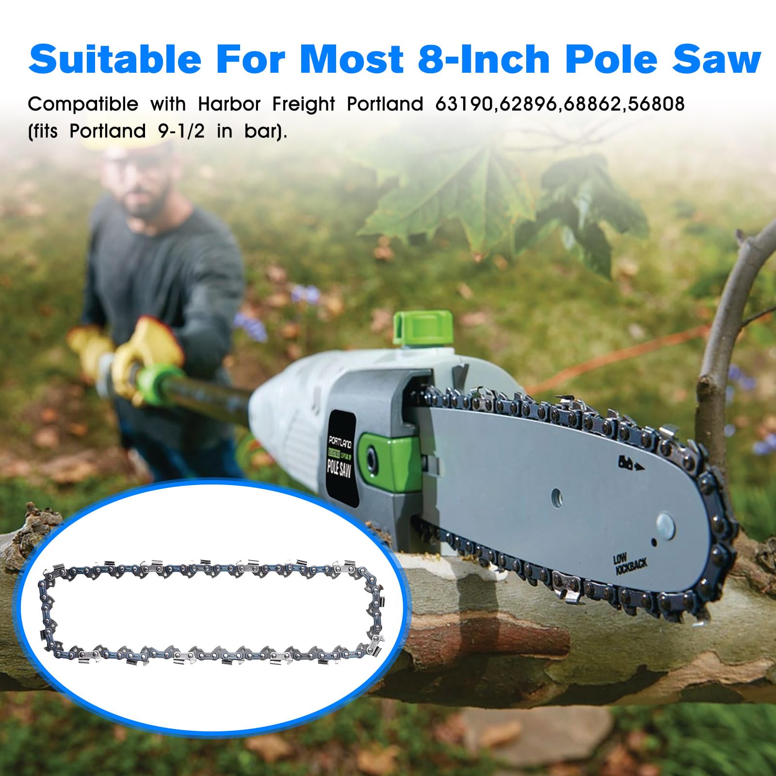 Amazon.com : 8 Inch Chainsaw and Pole Saw Chain Replacement Harbor