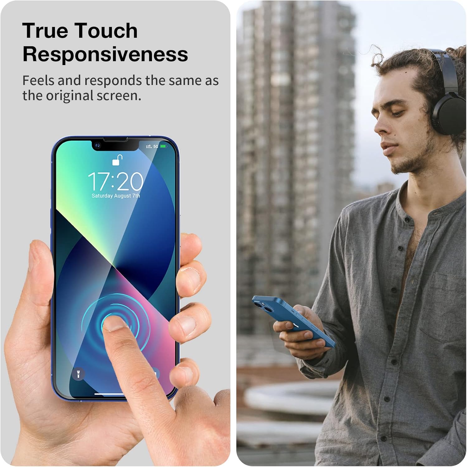 EGV 3 Pack Screen Protector for iPhone 13/ iPhone 14/ iPhone 13 Pro/iPhone 16Se 6.1 inch, Tempered Glass HD Screen, Scratch Resistant Film, Easy Installation - Image 4