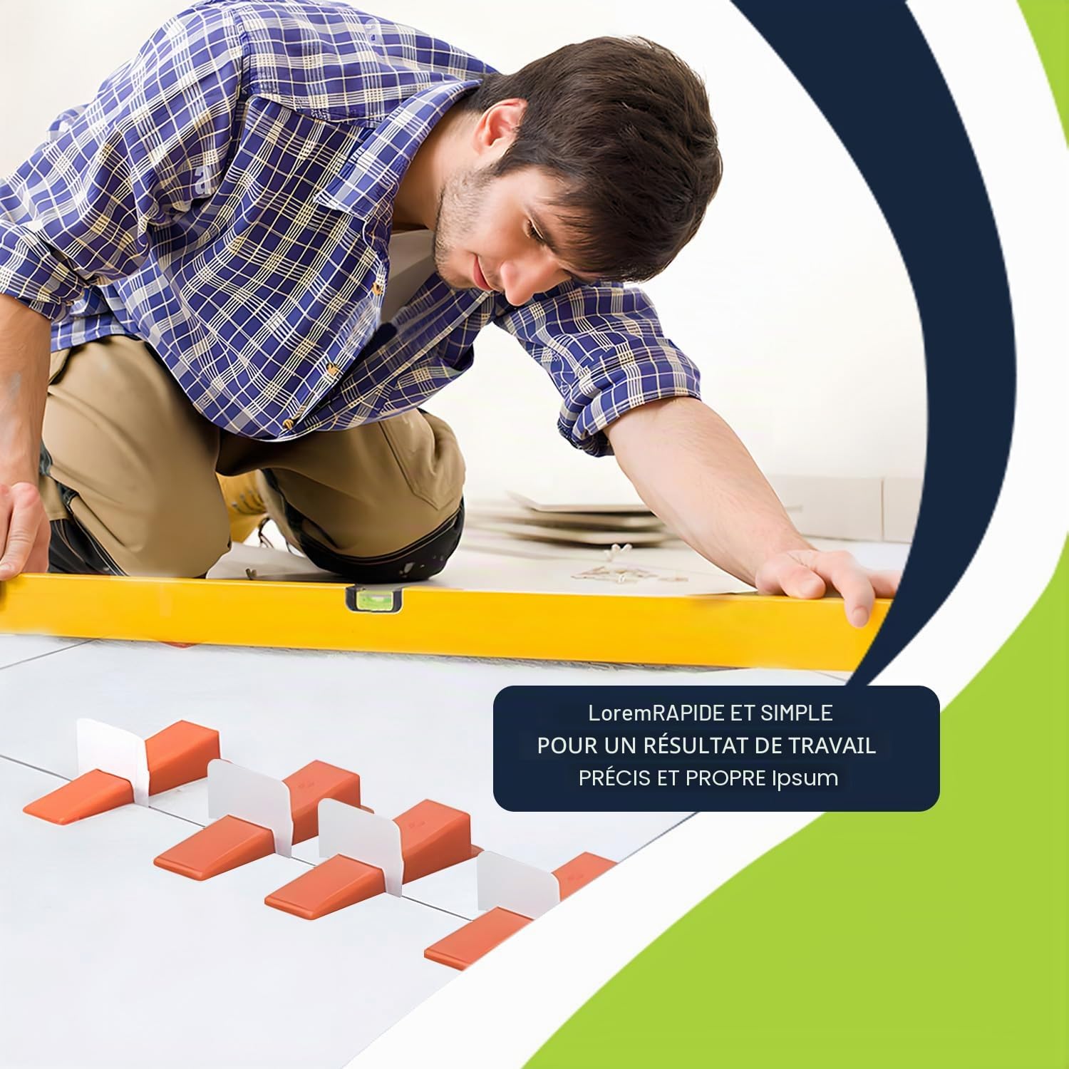 501 Pièces kit de croisillon autonivelant 3mm avec 400 Croisillon Carrelage Autonivelant 100 Cale Carrelage Réutilisable et 1 Pince à Niveler pour la Pose de Carreaux épaisseur 3–16mm