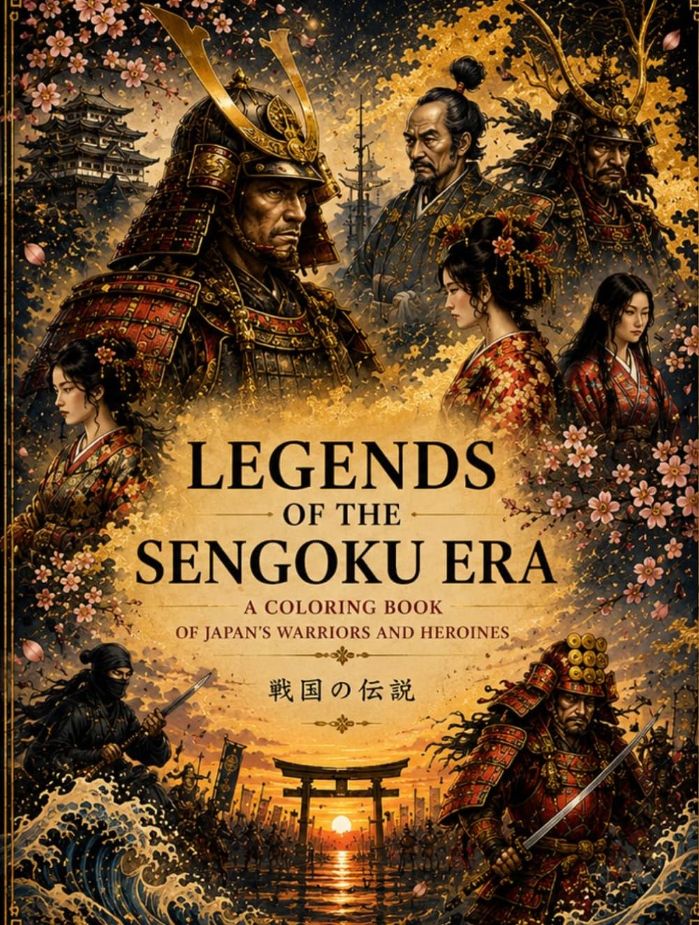 LEGENDS OF THE SENGOKU ERA: A Coloring Book of Japan’s Warlords and Princesses (Legends of Japan Collection)