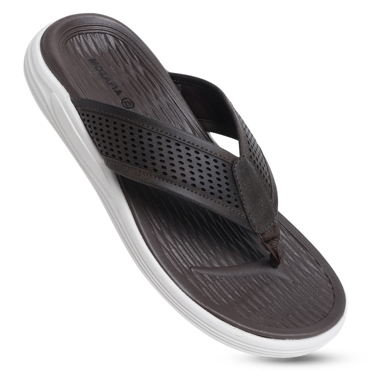MOZAFIA Mens Comfort Walk 1.0 Brown Ultra-Light Water Resistant Slippers | Flip Flop (11 UK) (B0BZL9G8SD) Amazon Price History, Amazon Price Tracker