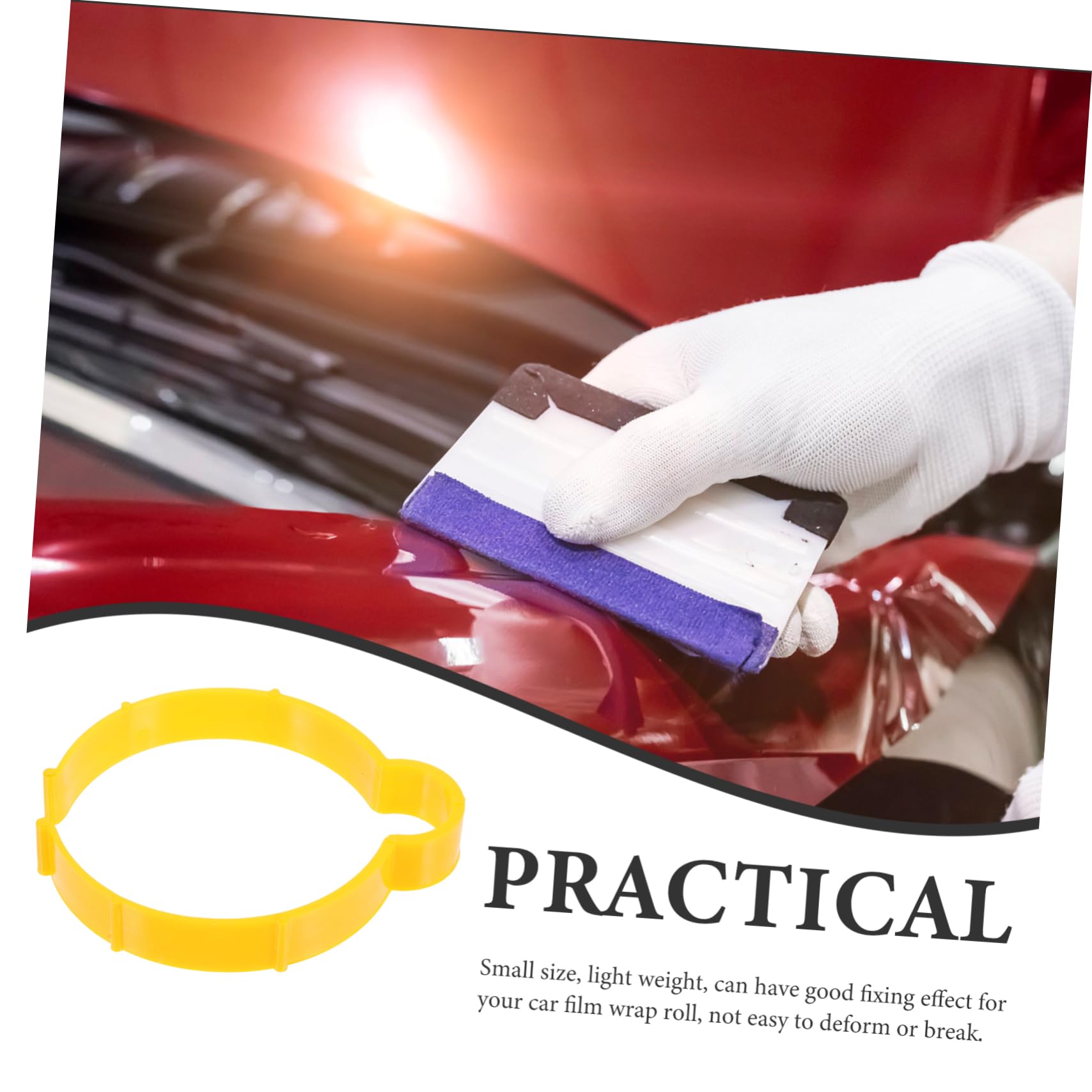 BELLIFFY 3sets Car Tint Kit Vinyl Film Roll Clamps Sturdy Film Gripper Holders for 5pcs*3