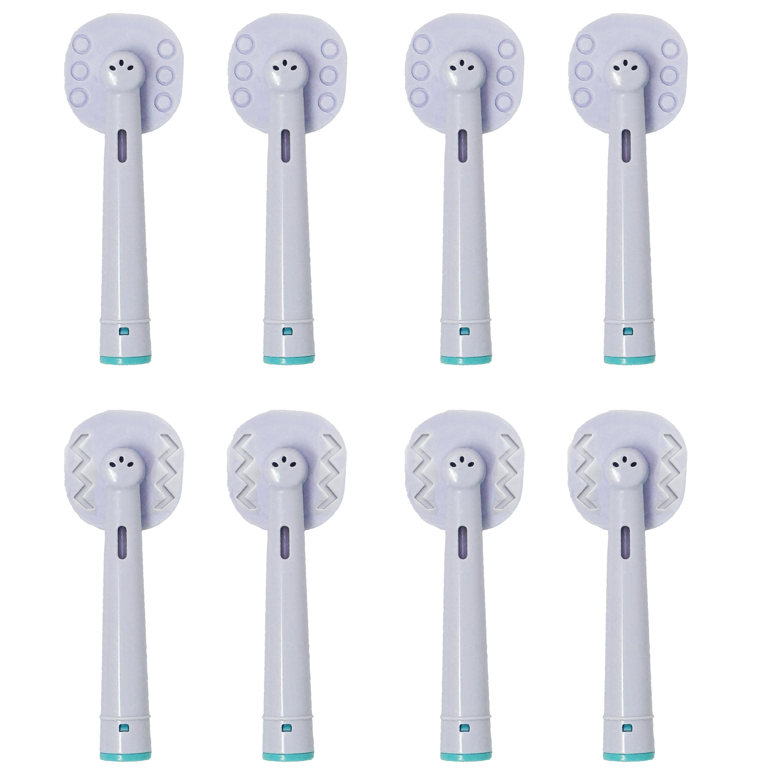 Cabezales de repuesto para cepillo de dientes de repuesto compatibles con Oral B Braun, 8 piezas de cepillo de dientes eléctrico compatibles con cabezales de repuesto Oral B 7000/Pro