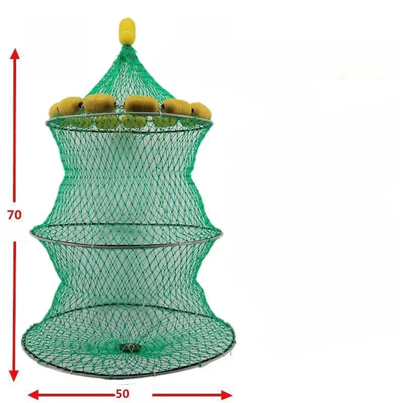 Składany kosz wędkarski, Składany kosz wędkarski, pływający, nylonowy worek ochronny, 50-70 cm
