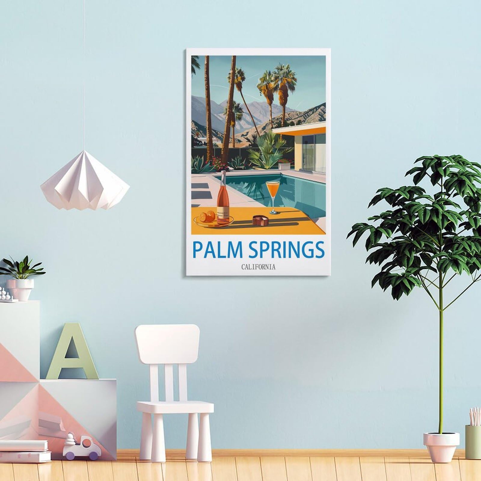 Evan Hecox Palm Spring Desert ポスター サイン入り Evan Hecox Palm