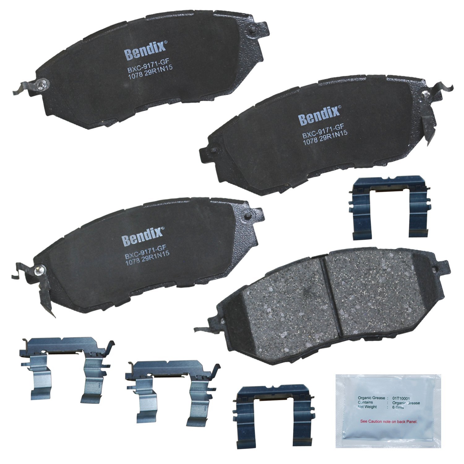 Bendix Priority1 CFC1078 Ceramic Front Brake Pads