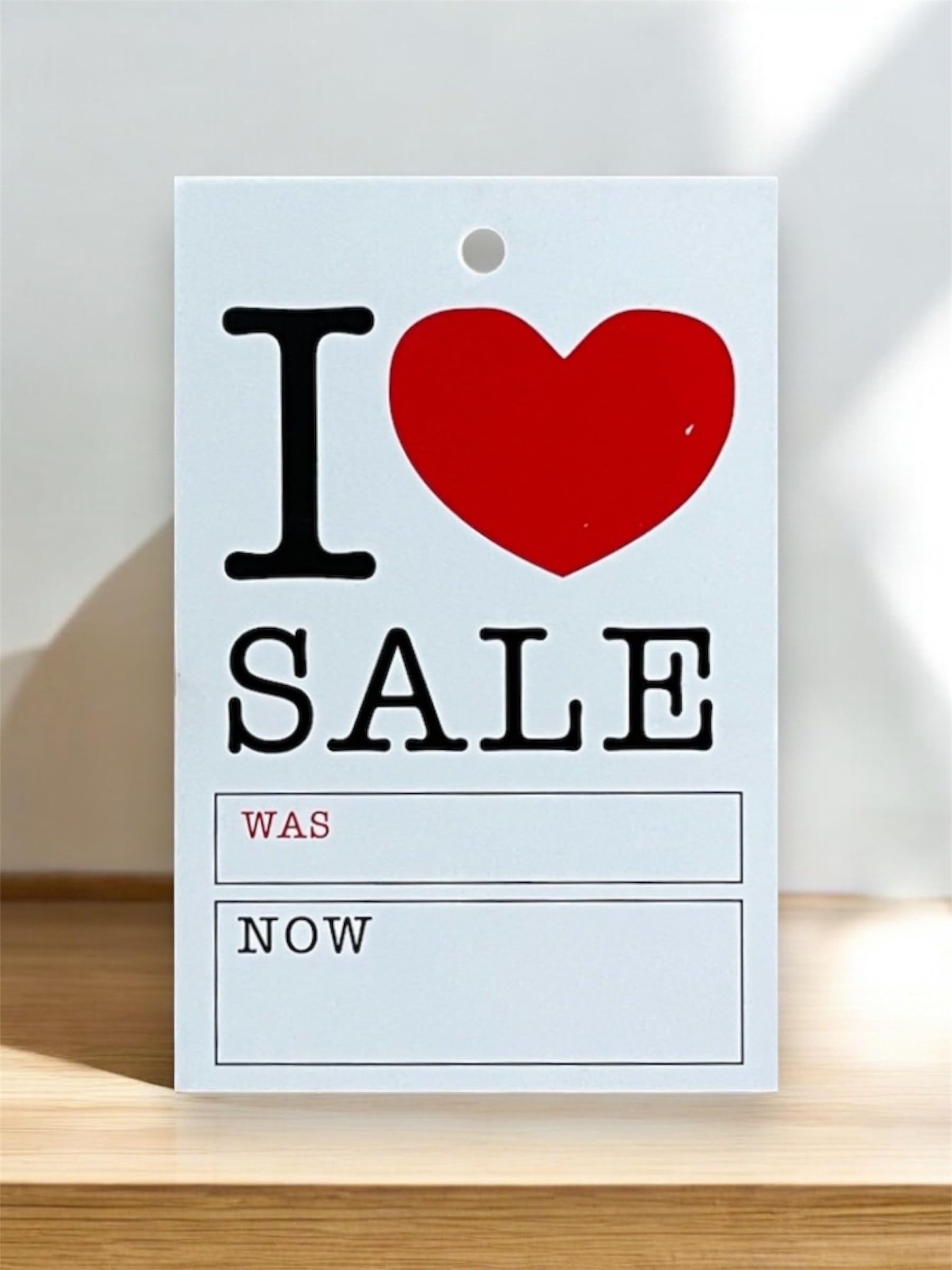 Sale was Now Cards Tagging Gun Hanger Swing Tickets – Medium and Large (MS-200 X Large I Love Sale)
