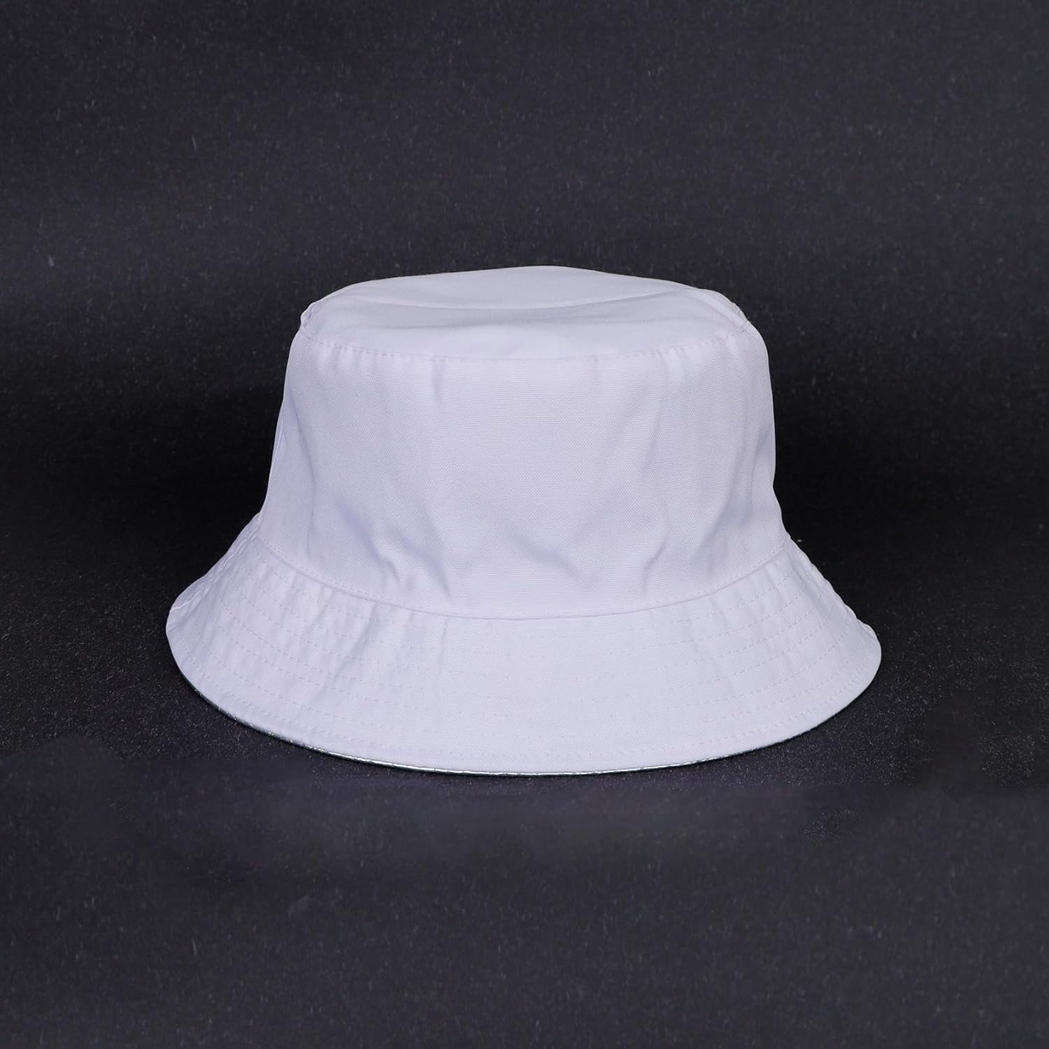 Unisex Metallic Bucket Hat Waterproof Holographic Bucket Hat Fishing Hat Trendy Hip Pop Sun Cap - Image 5