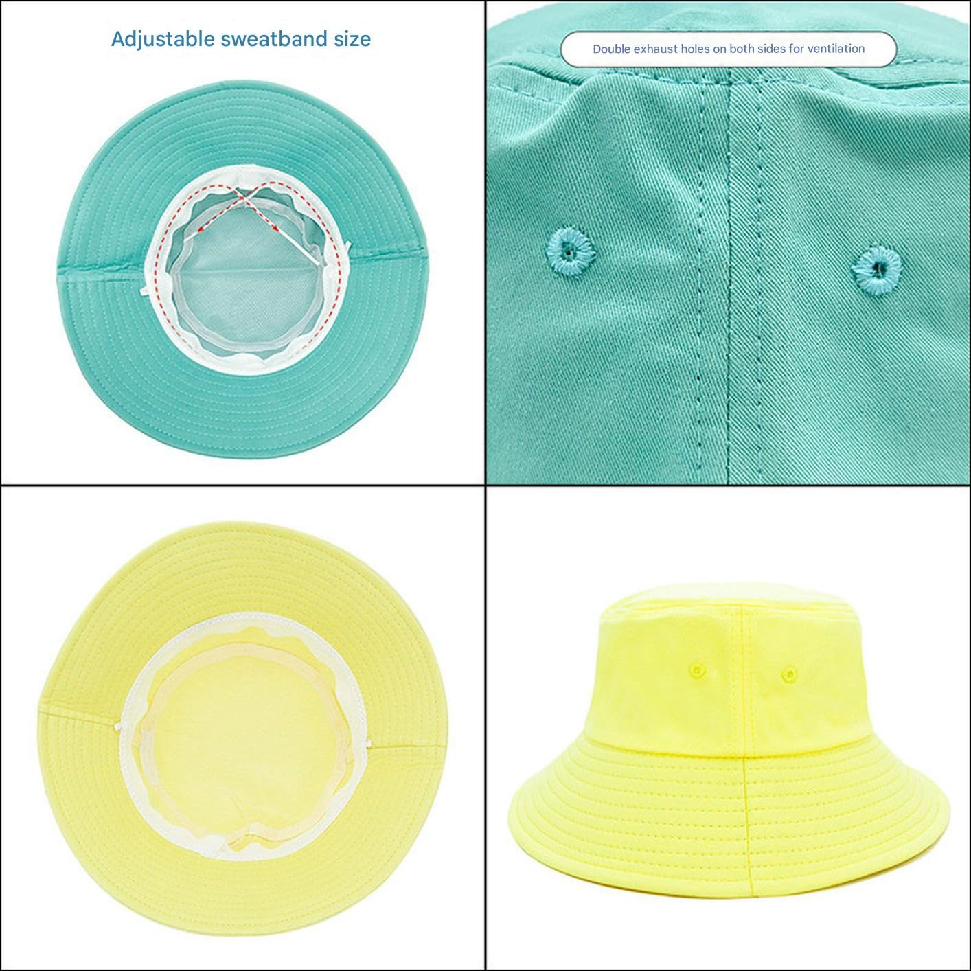 Sombreros for el Sol, Sombrero de Paja, Playa, Pescador ala Ancha, Informal, Resistente al Viento y Transpirable, Color Nuevo