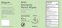 Vista 7 de Biopure Toallitas de manos antibacterianas Fresh Morning Breeze- Toallitas antibacterianas con fórmula de aloe y vitamina E Recipiente