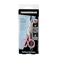 Vista 6 de Tweezerman Exclusivas Tijeras y Cepillo para Cejas con Rosa de Té