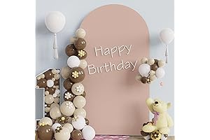 Fomcet Nude 2-Sided Arch Backdrop Sleeve for Weddings