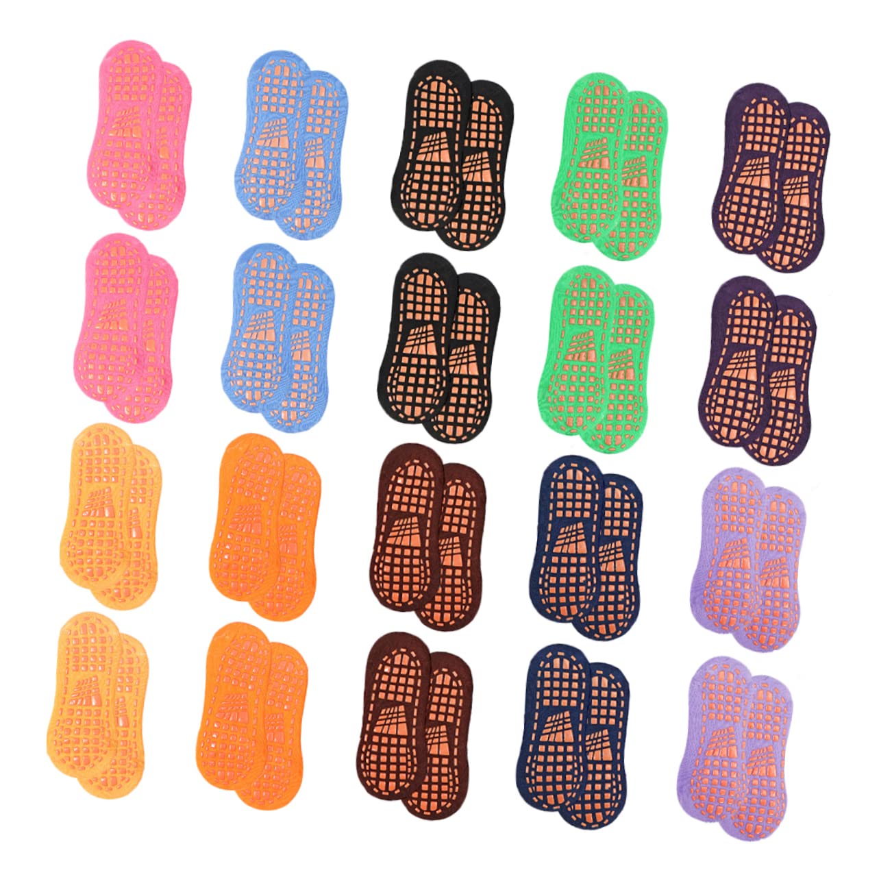VALICLUD 40 Paar Atmungsaktive Socken Für Kinder Baumwollsocken Bikram- Pilates- Klebriger Griff Bodensohle Spender Kinder Kinder-Yoga- Yoga-