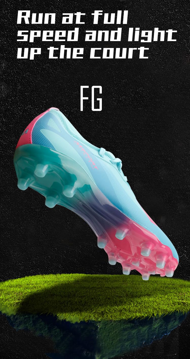 Scarpe da Calcio Bambino Scarpe Sportive Ragazzo con Tacchetti Allenamento Professionale