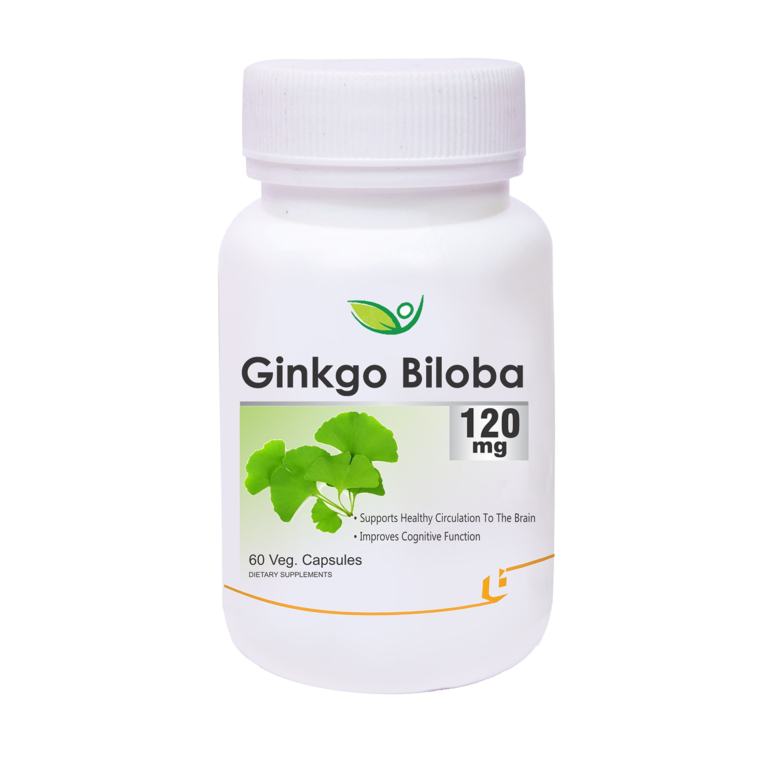 Biotrex Nutraceuticals Ginkgo Biloba 120mg for Healthy Brain Function - 60 Capsules