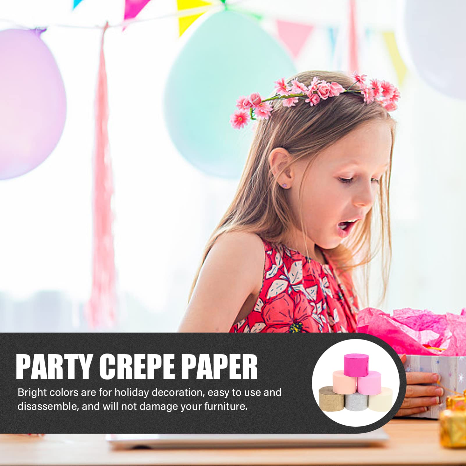 Pezzi di Carta Crespa per Feste, 12 Pezzi, Decorazione