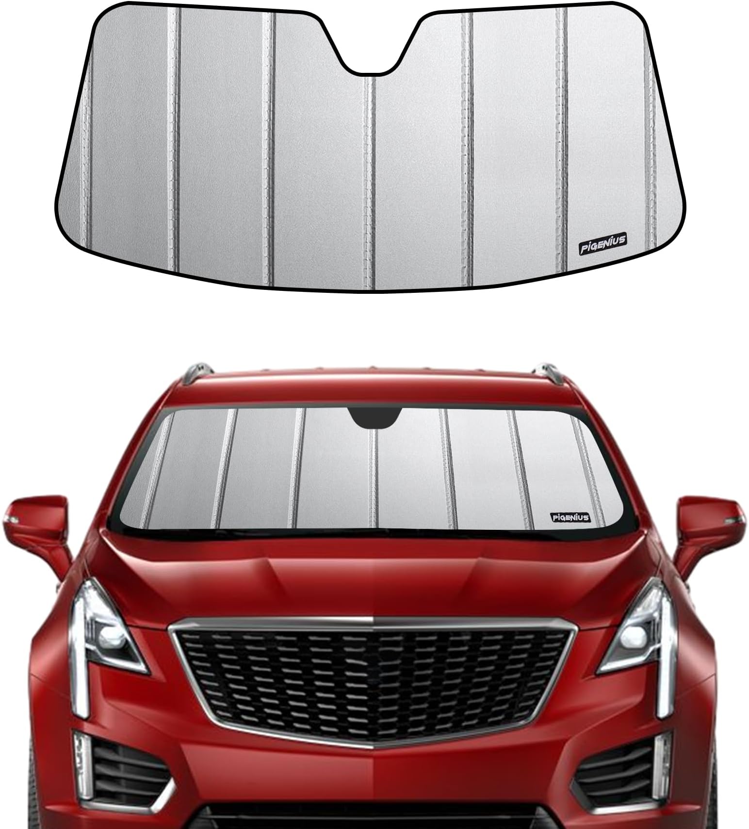 Pigenius Car Windshield Sun Shade fits 20172024 Cadillac