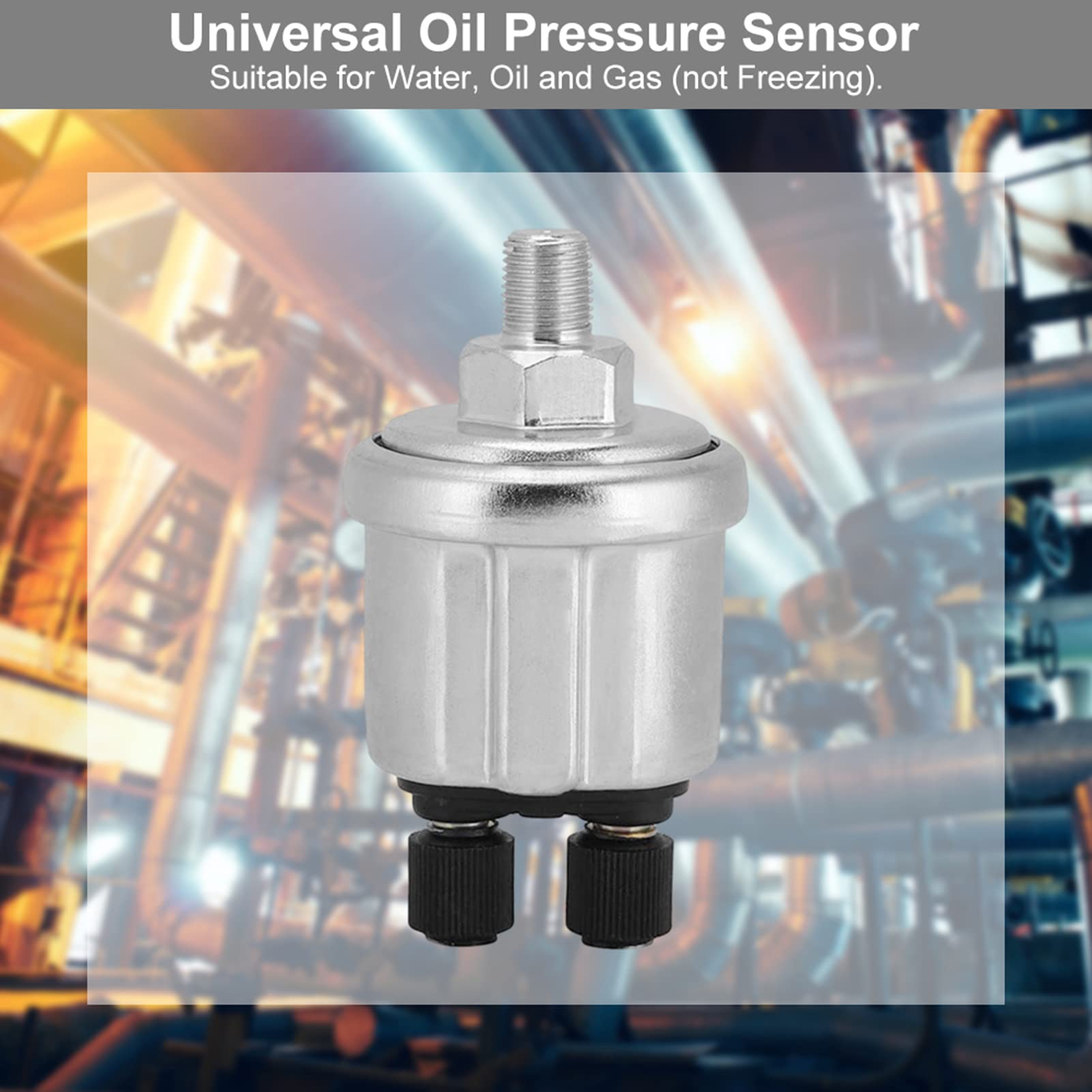 Sensore Pressione Olio, Sensore Pressione Olio Vdo da 0 a 10 Bar Sensore Pressione Olio 1/8NPT Sensore Pressione Olio Universale per Generatore