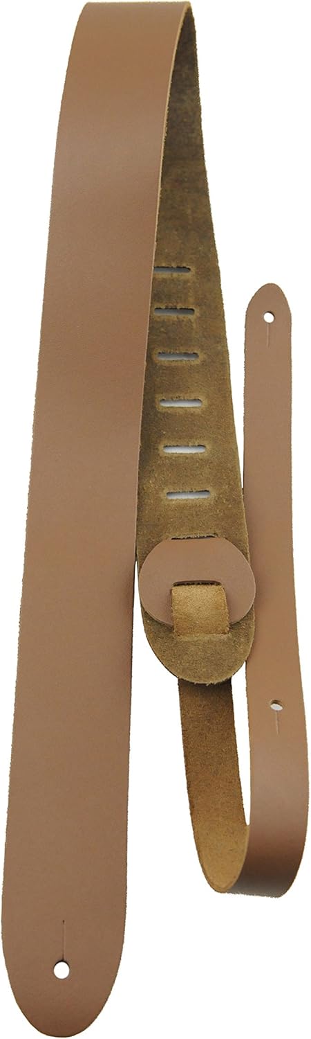 Perri's Leathers Ltd. - Leather Guitar Strap with Music Notes for Electric, Acoustic, Bass Guitar - Adjustable from 41″ to 56″ - The Famous Collection - Black & White (BMN-1254)