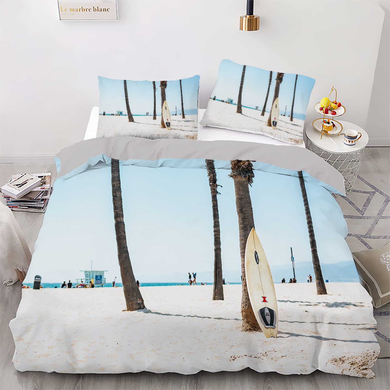 Housse de couette 90x190 arbre blanc pour la chambre des garçons et des filles