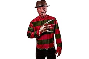 Men's Freddy Krueger Costume T-shirt with Mask