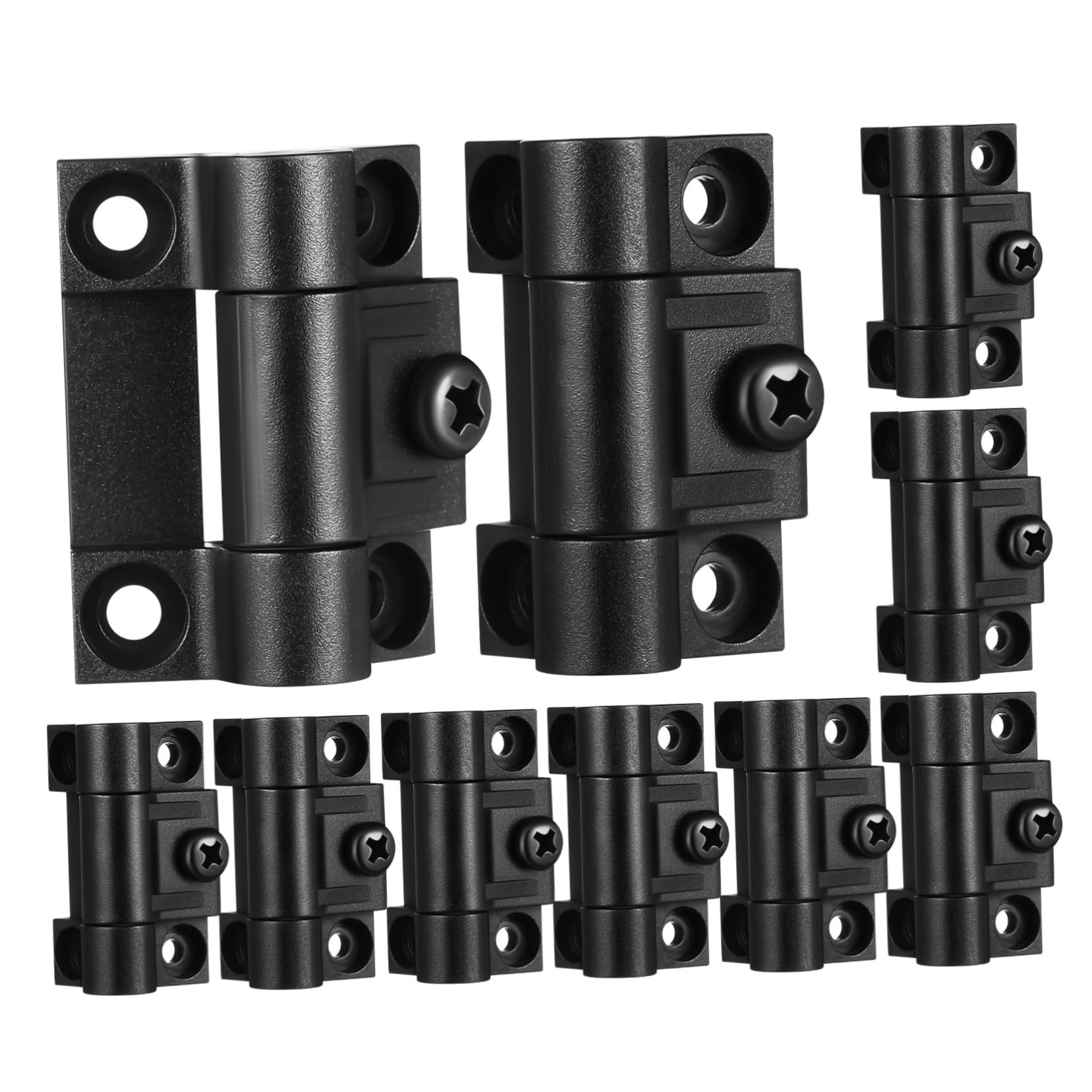 HOMSFOU 10pezzi Cerniere Regolabile in Plastica Robusta Cerniere Per Scatole Di Legno Porte Di Armadi Finestre Miniature Per Mobili Molla Per Scrivanie Armadietti Basso Rumore Per Interni