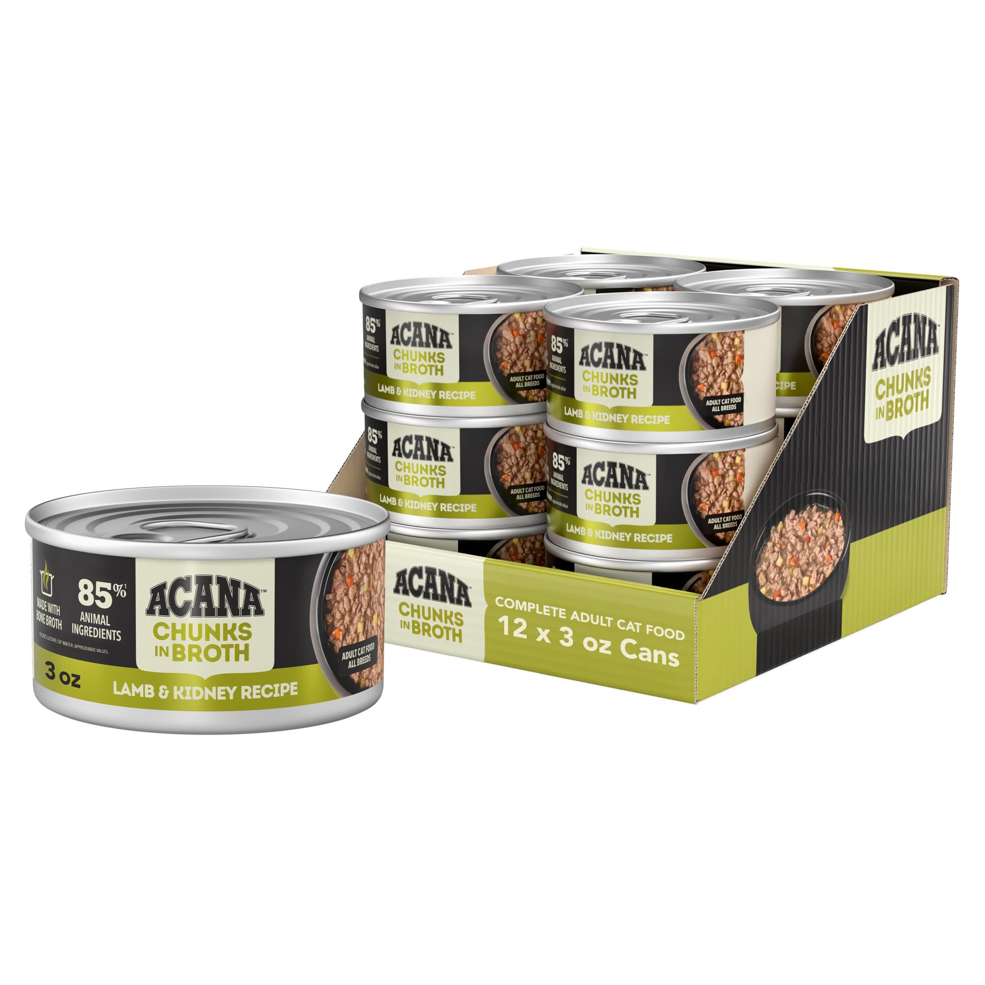 Amazon.com: ACANA Chunks in Broth Wet Cat Food Lamb & Kidney