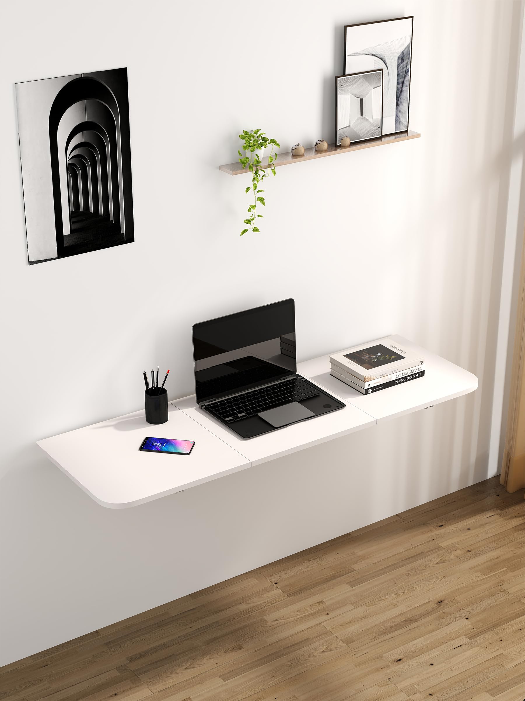 Mesa plegable montada en la pared de 120 x 40 cm