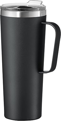 Oggi ThermoMug - Taza térmica de viaje con aislamiento 24 onzas color negro