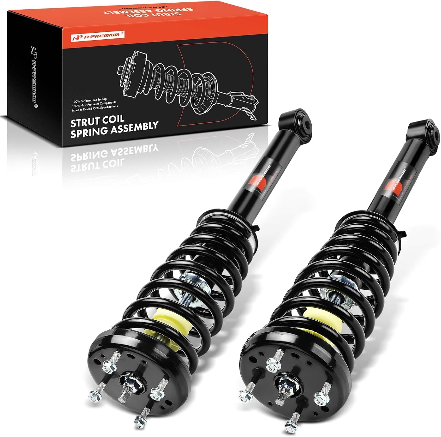 A-Premium Front Struts Compatible with Ford Thunderbird 2002 2003 2004 2005-2x Replacement Suspension Complete Strut Assembly Shock with Coil Spring
