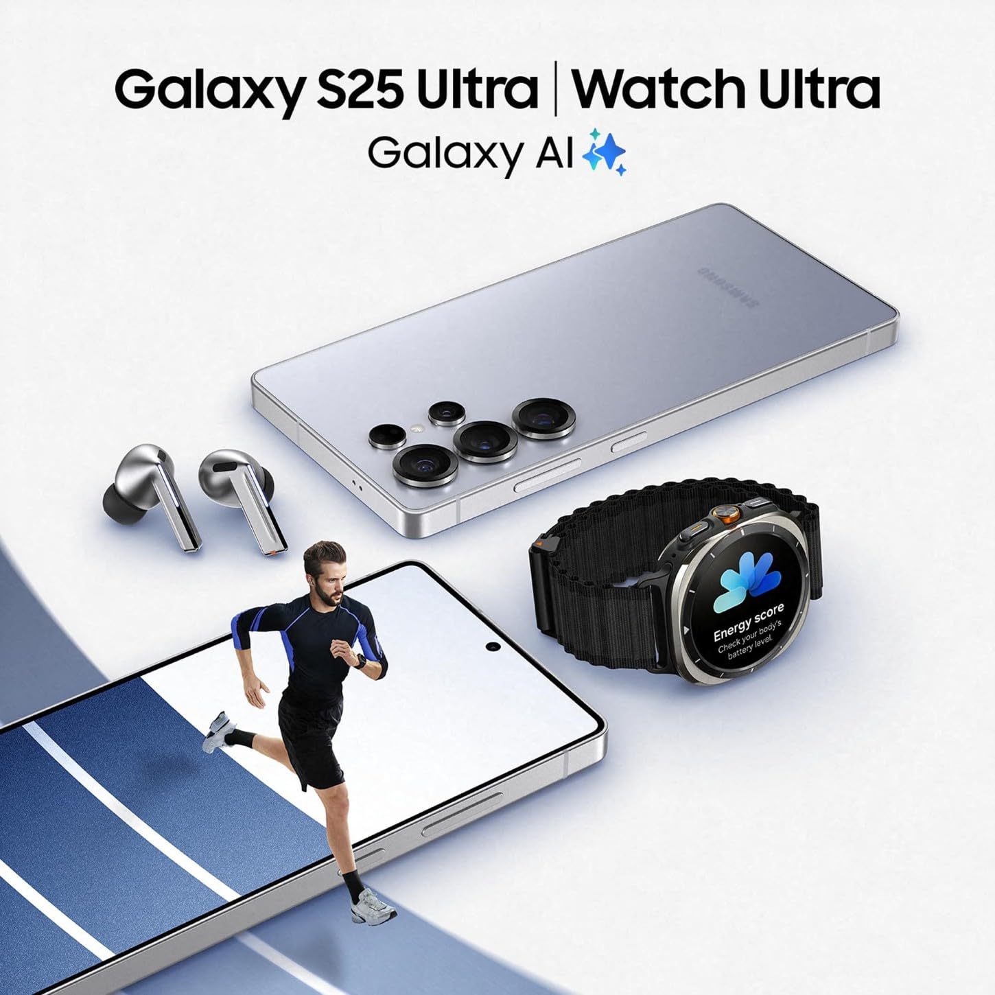 Samsung Galaxy S25 Ultra AI Smartphone mit Galaxy AI, Ohne Vertrag, Handy mit Android, 12 GB RAM, 512 GB Speicher, 200-MP-Kamera, Titanium Whitesilver, 3 Jahre Herstellergarantie (Generalüberholt)
