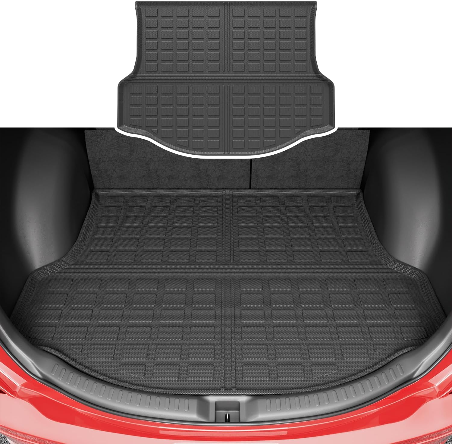 Xipoo Cargo Mat Compatible with 2013-2018 Toyota RAV4 Trunk Mat TPE Cargo Liner Trunk Liner Replacement for 2013 2014 2015 2016 2017 2018 Toyota RAV4 Accessories Rear Trunk Mat Fit 13-18 RAV4
