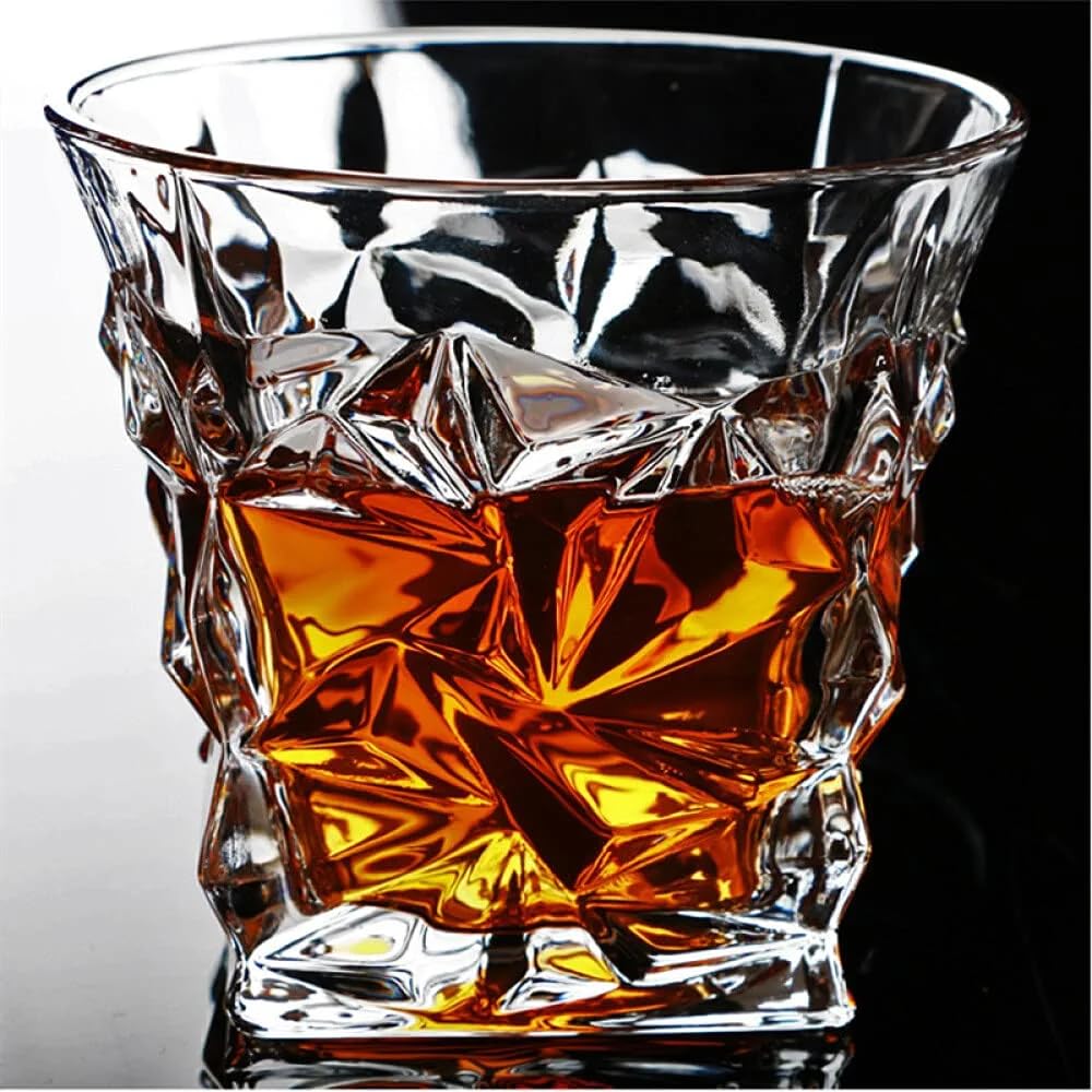 Italian Whiskey Glasses Set - 4 Premium Tumblers -11