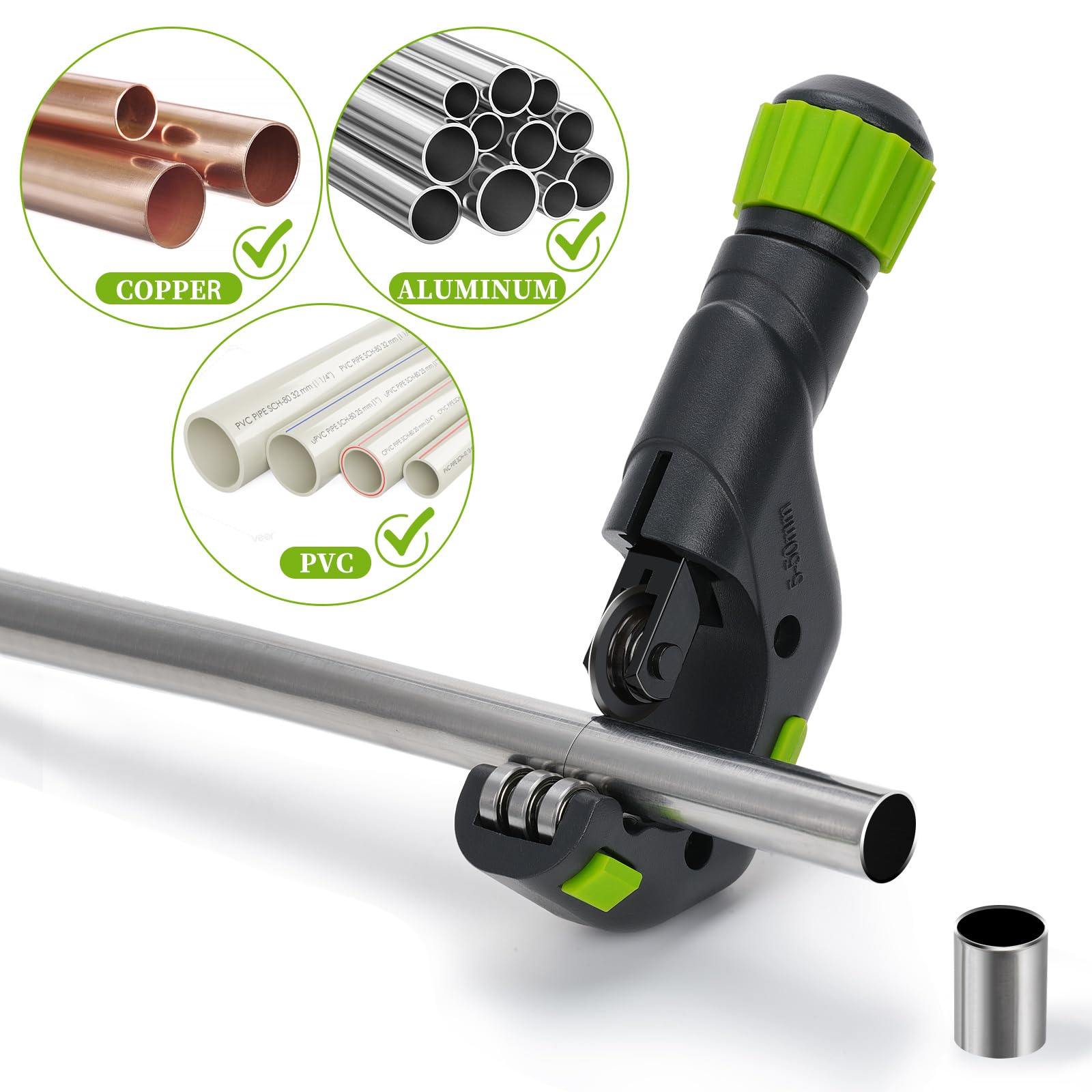 Roluxando Rohrschneider Set 5-50mm – Praktischer Rohrabschneider Für Edelstahl, Kupfer & Kunststoff