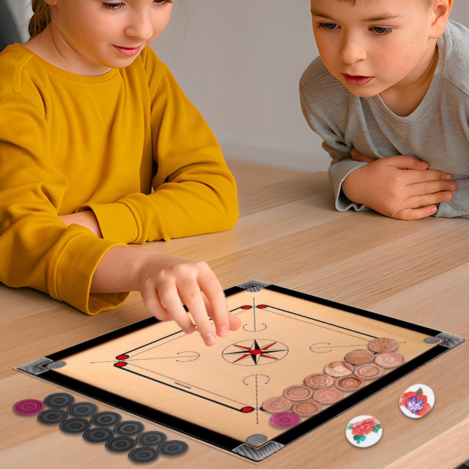 Amazon.co.jp: CAROM BOARD SET - Classic Strike Wooden Carrom Board