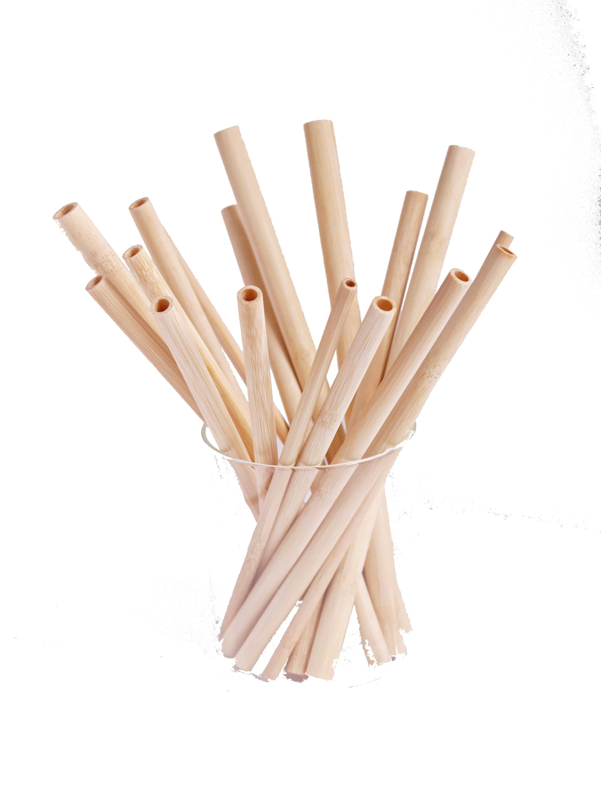 Straws Reusable | Bamboo Straws – Individually Paper Wrapped, Multi-Size 6/7/8/9/11mm, SGS Certified, Eco Friendly Drinking Straw, Organic Plastic-Free & Biodegradable (10, 6mm)