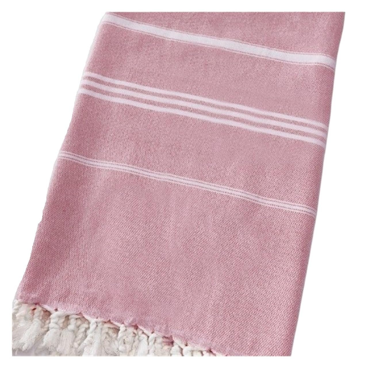 Generico Serviette de plage en coton turc extra large - Serviette de bain Boho à séchage rapide(Purple)